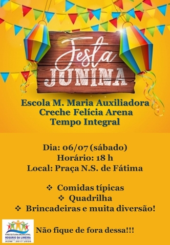 cartaz festa junina 