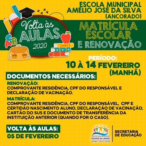 Matrícula Amélio José