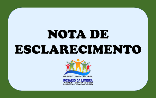 NOTA ESCLARECIMENTO