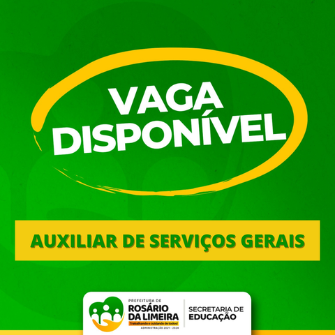 AUXILIAR DE SERVIÇOS GERAIS