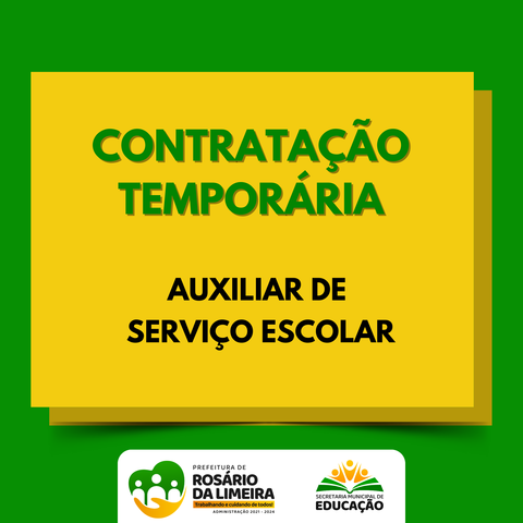 AUXILIAR DE SERVIÇOS GERAIS